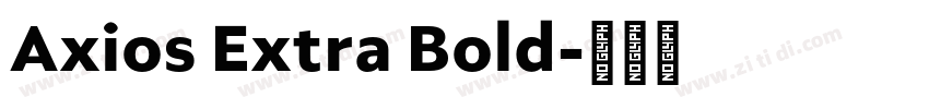Axios Extra Bold字体转换